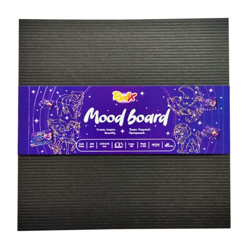 Лепорелло «Moodboard» 17х17 см з 6 аркушів 240 г/м2, Rudix
