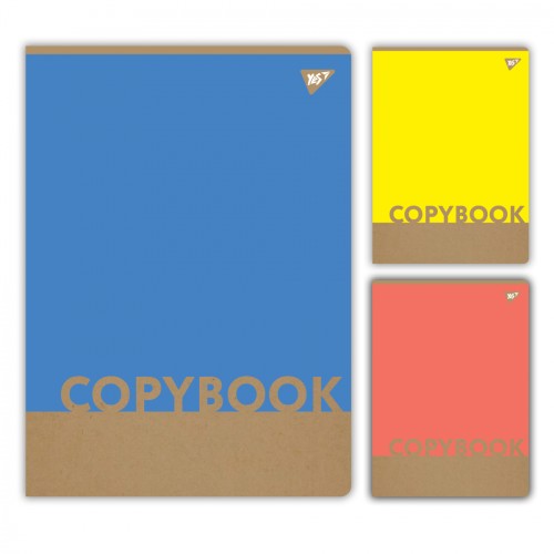 Канцелярська книга «Colours» на 48 аркушів у клітинку з ламінованою обкладинкою, в асортименті, ТМ Yes