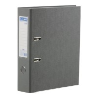 Папка-реєстратор «LUX» А4 одностороння збірна 70 мм PP, сіра, JOBMAX