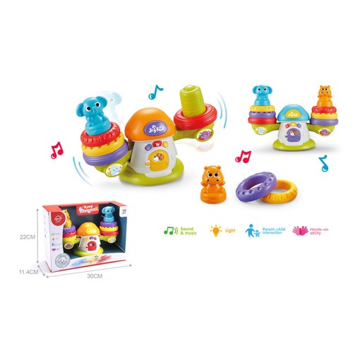 Ваги музичні зі звуком та світлом, у коробці 22х30х11,4 см