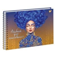 Альбом для малювання «Краса по-українськи» А4 на 20 аркушів на спіралі, з глітером, в асортименті, ТМ Yes