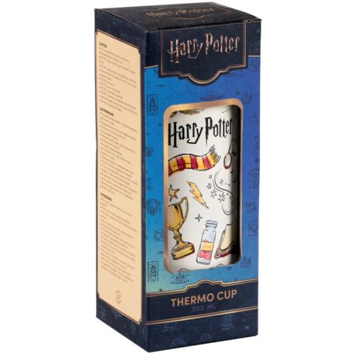 Термокружка «HP» 500 мл з трубочкою, ТМ Kite