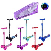 Самокат «MAXI» 4-колісний колеса PU світяться, в асортименті, у коробці 58х14,5х28 см