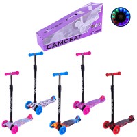 Самокат «MAXI» 4-колісний колеса PU світяться, в асортименті, у коробці 58х14,5х28 см
