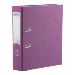 Папка-реєстратор «LUX» А4 одностороння збірна 70 мм PP, бузкова, JOBMAX