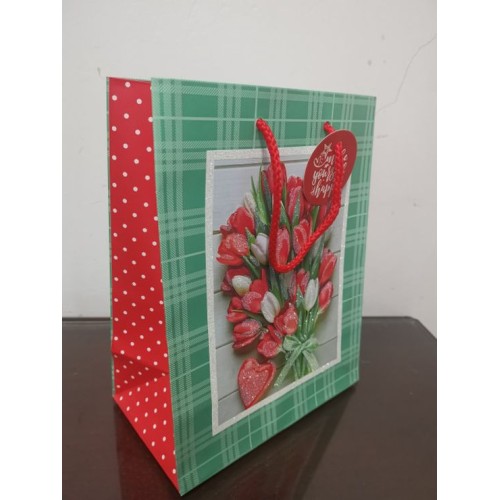 Пакет паперовий «Вітаю» 35х37х12 см, ТМ Мандарин