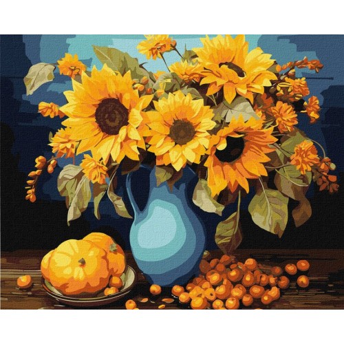 Картина за номерами «Соняшникова гармонія» 40х50 см, ТМ Ідейка