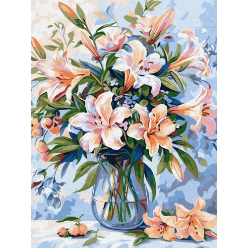 Картина за номерами «Квіткова поема» 30х40 см, ТМ Ідейка