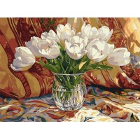 Картина за номерами «Тюльпановий спокій» 30х40 см, ТМ Ідейка