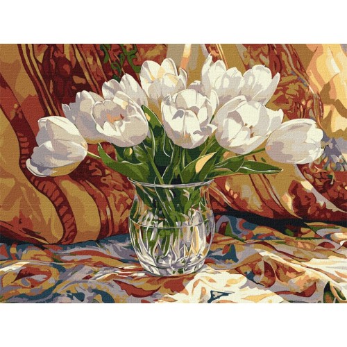 Картина за номерами «Тюльпановий спокій» 30х40 см, ТМ Ідейка