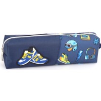 Пенал 21х4,5х6 см синій, ТМ Мандарин