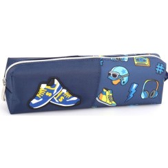 Пенал 21х4,5х6 см синій, ТМ Мандарин