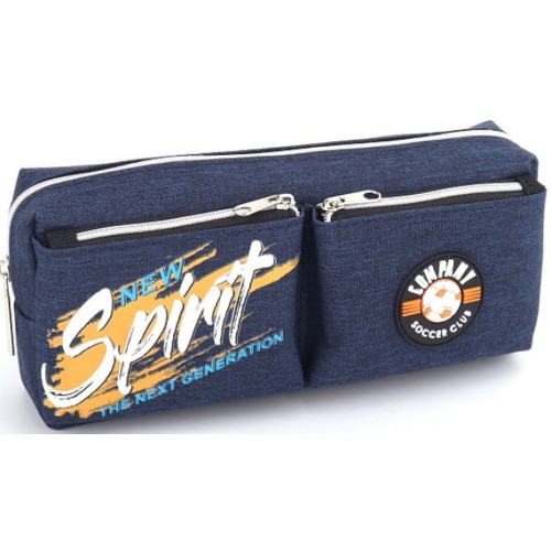 Пенал 20х8,5х6 см синій, ТМ Мандарин