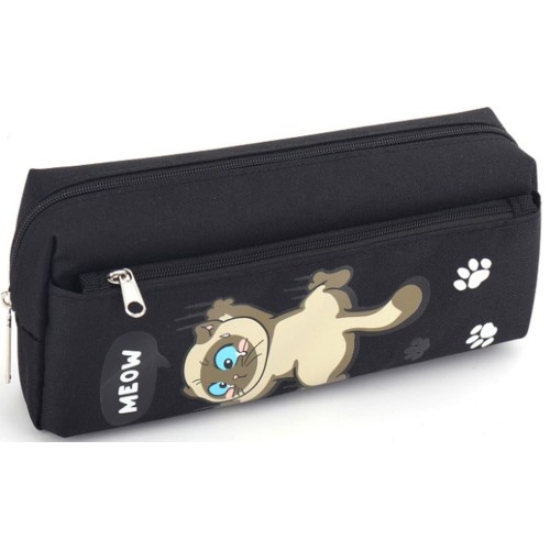 Пенал 20х8,5х6 см чорний, ТМ Мандарин