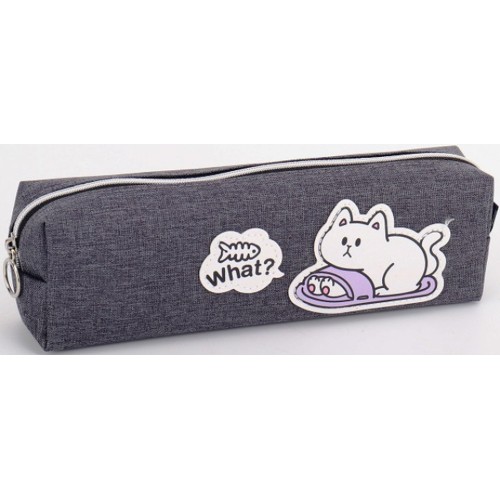 Пенал 21х4,5х6 см сірий, ТМ Мандарин