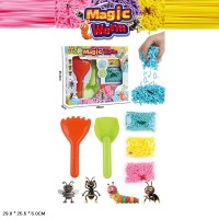 Ігровий набір «Знайди черв`ячка»: грабельки, лопатка иа ємність з комахами, у коробці 29х5х25,5 см