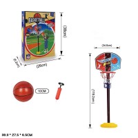Баскетбольний набір: м'яч, насос, штанга 119 см та кошик, у коробці 38х27,5х6,5 см