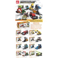 Конструктор «Транспорт» від 124 деталей, в асортименті, 8 шт у дисплеї 47,7х18,8х18,5 см