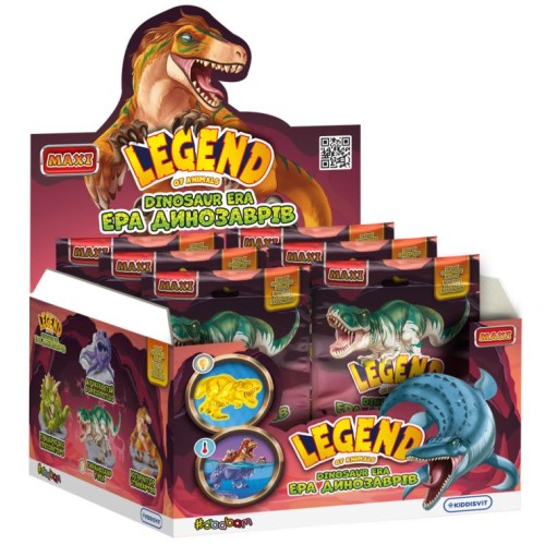 Колекційна стретч-іграшка «Ера динозаврів» 10 см, в асортименті, у пакеті 18х4х15 см
