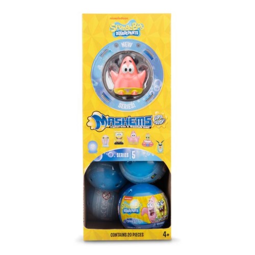 Колекційна іграшка-сюрприз «MASH'EMS S5. Губка Боб квадратні штани» 4,5 см, в асортименті, у кулі 5х5х5 см