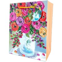 Пакет паперовий «Вітальний» 18х23х10 см, ТМ Мандарин