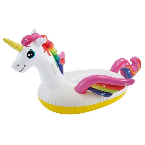 Плотик надувний «Єдиноріг» 198х140х102 см вініловий з ручками, у коробці, ТМ Іntex