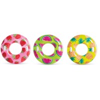 Коло надувне «Фрукти» 107 см від 9 років з максимальним навантаженням до 80 кг та ремкомплектом, в асортименті, у коробці, ТМ Intex