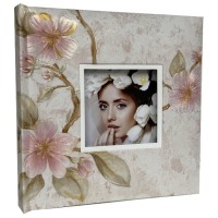 Фотоальбом «Sakura» на 200 фото 10х15см з паперовими аркушами, обкладинка з ламінованого картону, 22х22 см