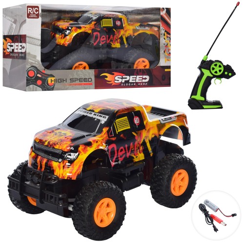 Джип 24 см р/к 2,4G на аккумуляторі зі світлом, гумовими колесами, USB, у коробці 31,5х16,5х16,5 см