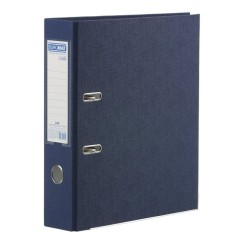 Папка-реєстратор «LUX» А4 одностороння збірна 70 мм PP, темно-синя, JOBMAX