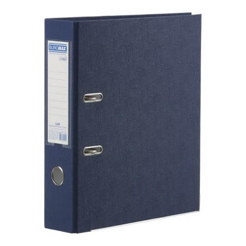 Папка-реєстратор «LUX» А4 одностороння збірна 70 мм PP, темно-синя, JOBMAX