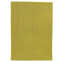 Фоаміран A4 1,7 мм з глітером золотий, 10 аркушів, ТМ J.Otten