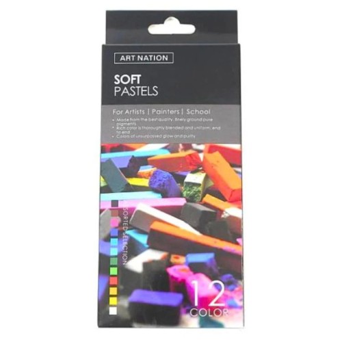 Пастель суха м'яка на 12 кольорів, Art Nation