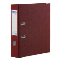 Папка-реєстратор «LUX» А4 одностороння збірна 70 мм, PP, бордова, JOBMAX