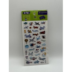 Наліпки «Літаки 3D» 18 см, KIDS Line