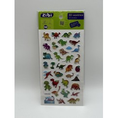 Наліпки «Динозаври 3D» 18 см, KIDS Line