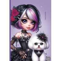 Щоденник шкільний 16,5х24 см на 40 аркушів з матовою ламінацією та тисненням фольгою, ТМ Мандарин