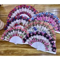 Віяло «Квітковий настрій» 23 см, в асортименті