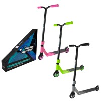 Самокат 2-колісний трюковий колеса PU 110 мм, диск з алюмінію, в асортименті, у коробці 63х11х54 см