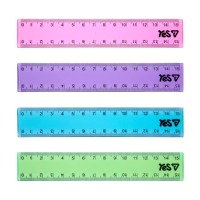 Лінійка «Orange Line» 15 см кольорова прозора, в асортименті, ТМ Yes