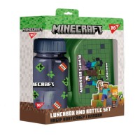 Набір аксесуарів для школярів «Minecraft»: контейнер 350 мл та пляшка 360 мл, ТМ Yes