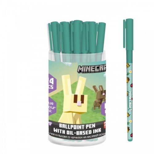 Ручка «Minecraft.Spring» кулькова 0,7 мм синя, ТМ Yes