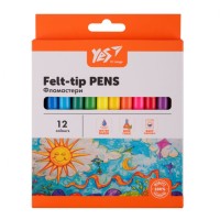 Фломастери «Orange Line» на 12 кольорів, ТМ YES