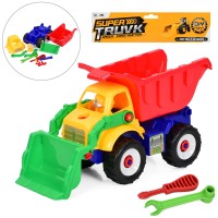 Конструктор «Будтехніка» 28 см на гвинтах з викруткою та гайковим ключем, у пакеті 28х25х12 см.