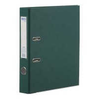 Папка-реєстратор «LUX» одностороння збірна 50 мм, PP, темно-зелена, JOBMAX