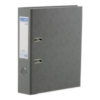 Папка-реєстратор «IDEAL» А4 двостороння збірна 70 мм, PP, сіра, ТМ Buromax