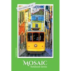 Канцелярська книга «MOSAIC» А4 на 176 аркушів у клітинку з ламіновваною обкладинкою, в асортименті, ТМ Рюкзачок