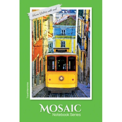 Канцелярська книга «MOSAIC» А4 на 176 аркушів у клітинку з ламіновваною обкладинкою, в асортименті, ТМ Рюкзачок