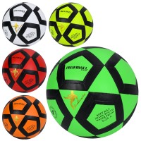 М'яч футбольний №4 вагою 340-360 г з ПВХ, в асортименті, у пакеті