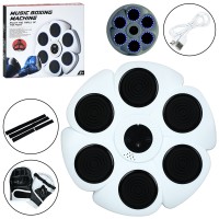 Боксерський набір настінний 40,5х40,5 см на 6 мішеней на акумуляторі зі світлом, звуком та рукавичками